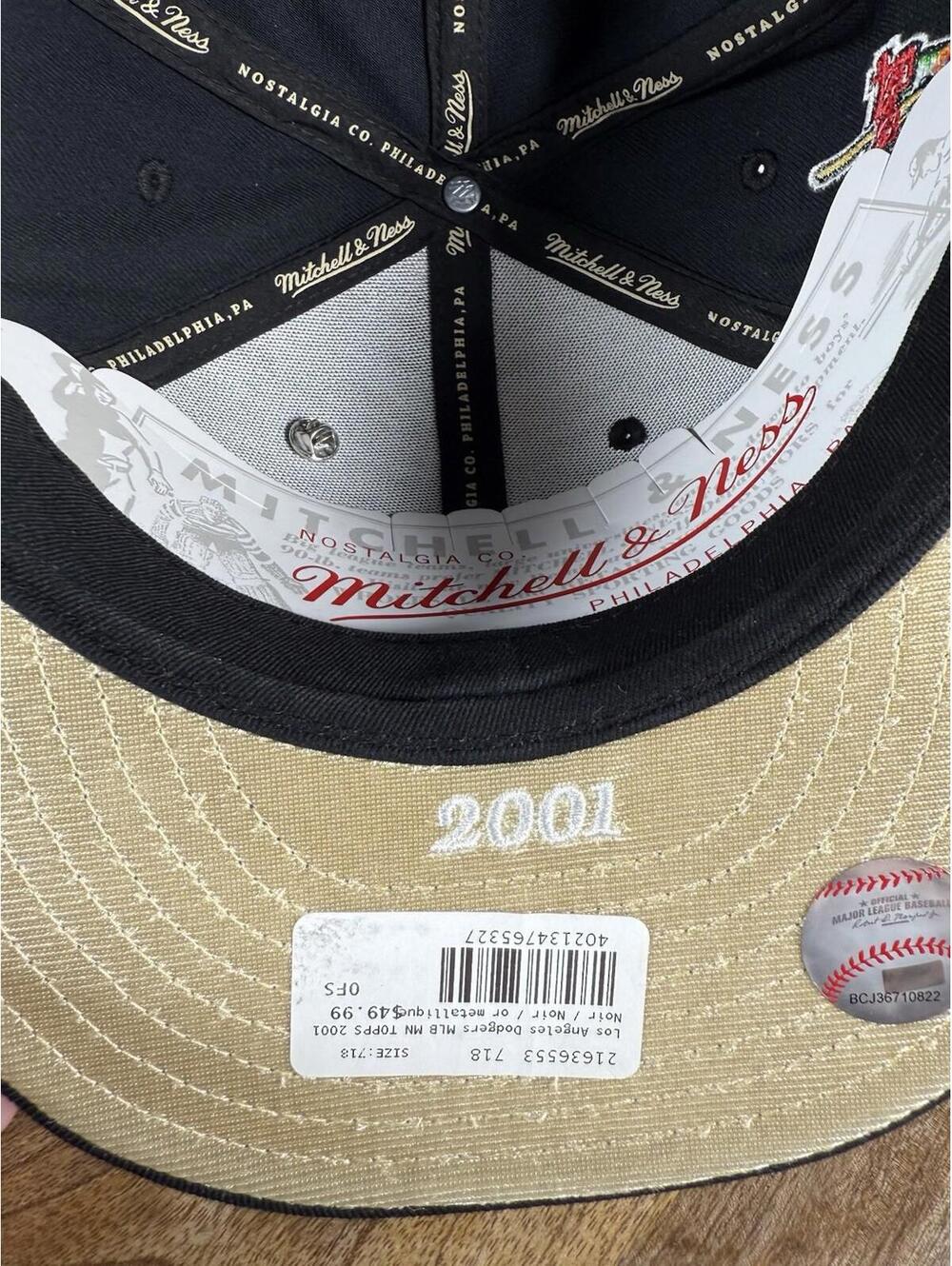 New Mitchell & Ness Los Angeles Dodgers Topps Chrome 2001 Hat Pin 7 1/8 - Picture 3 of 10